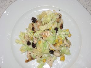 Ensalada col y pollo